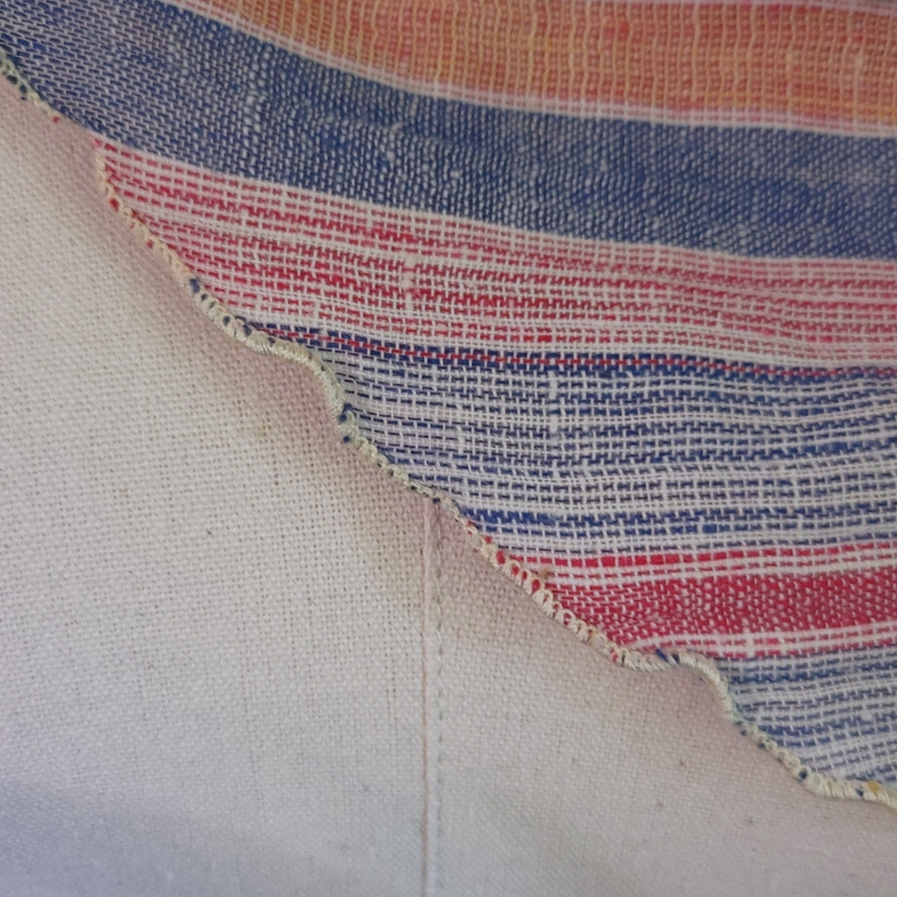 Vintage Scalloped Boho Scarf Handkerchief - Picture 5 of 7